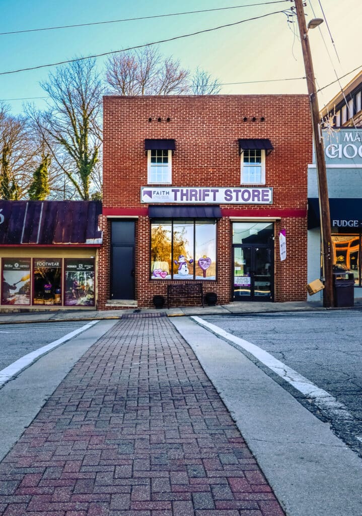 FAITH thrift store front